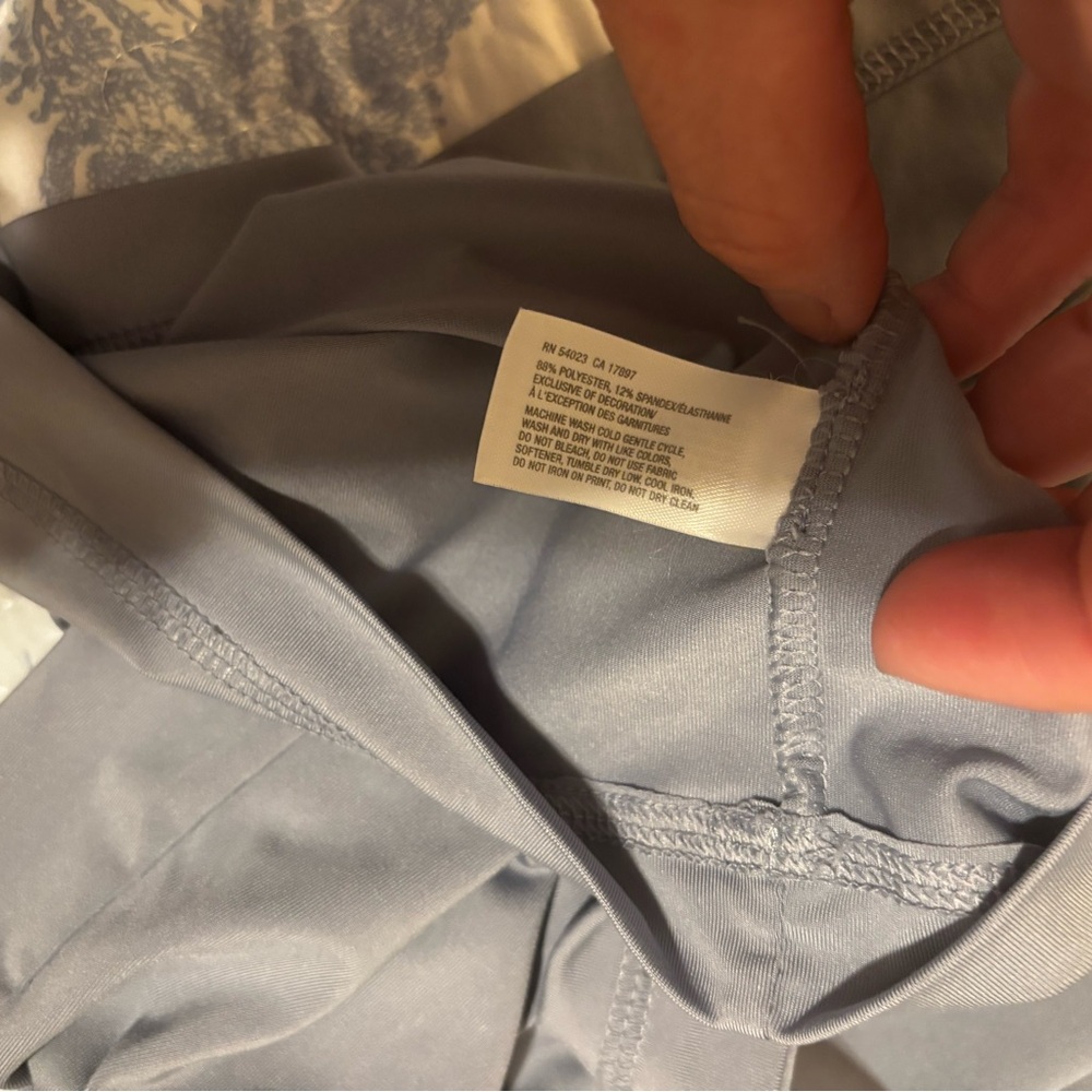 Gap Body Fit sz S Gray Dress with peach Straps - Picture 11 of 15